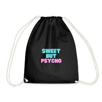 Sweet but Psycho Licorne - Sac de sport léger - noir - Devant
