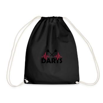 darts - Drawstring Bag - black - Front