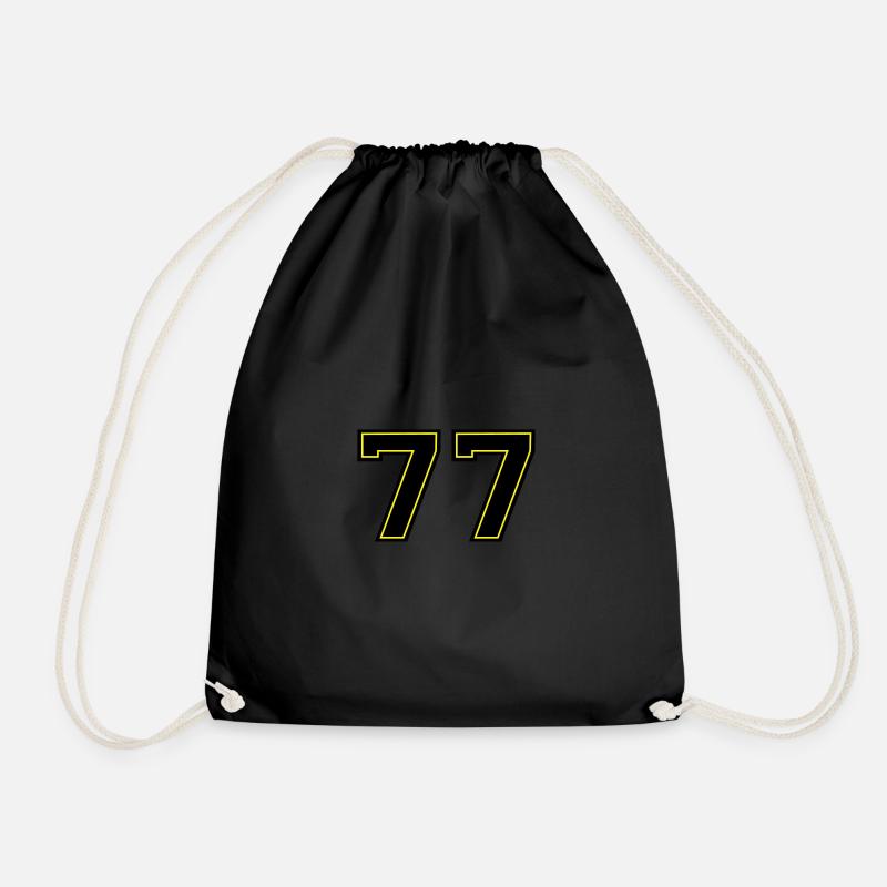 77 - Drawstring Bag - black