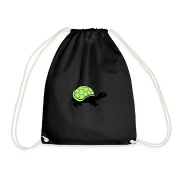 turtle - Turnbeutel - Schwarz - Vorne