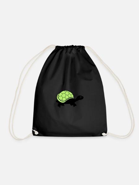 turtle - Turnbeutel - Schwarz