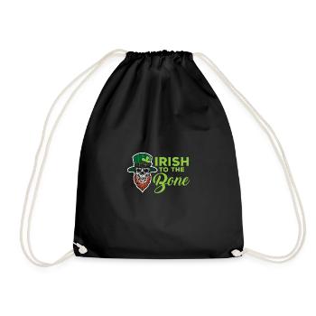 Irisch bis The Bone St. Patricks Tag Lustiger Zita - Turnbeutel - Schwarz - Vorne
