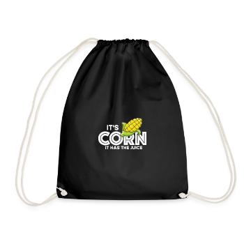 It's corn! Funny quote It has the juice - Vira - Drawstring Bag - black - Front