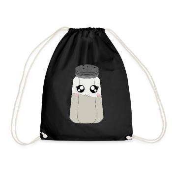pepper shaker - Drawstring Bag - black - Front