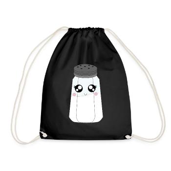 Salière paire look cadeau shaker poivre - Sac de sport léger - noir - Devant
