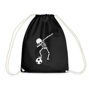 Soccer Team Fußball Torwart Kicken Jungs outfit - Turnbeutel - Schwarz - Vorne