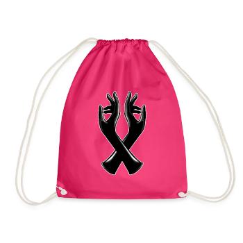 rubber gloves 1a - Turnbeutel - Fuchsia - Vorne