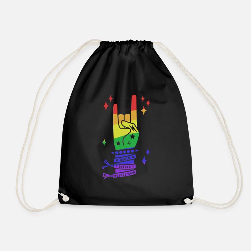 Death Before Mainstream Gay Edition - Heavy Metal - Turnbeutel - Schwarz