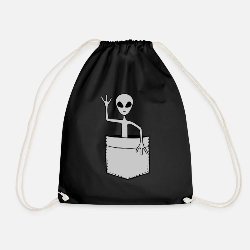 Hemdtasche Science Fiction Alien - Turnbeutel - Schwarz