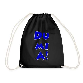 dumia minnie blau rand weiß - Turnbeutel - Schwarz - Vorne