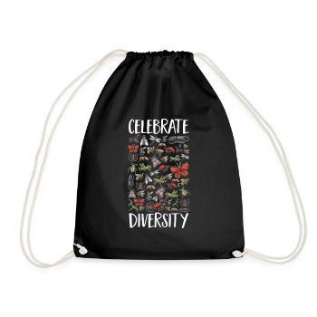 Insect collectors, insects, beetle lovers, entomologists - Drawstring Bag - black - Front