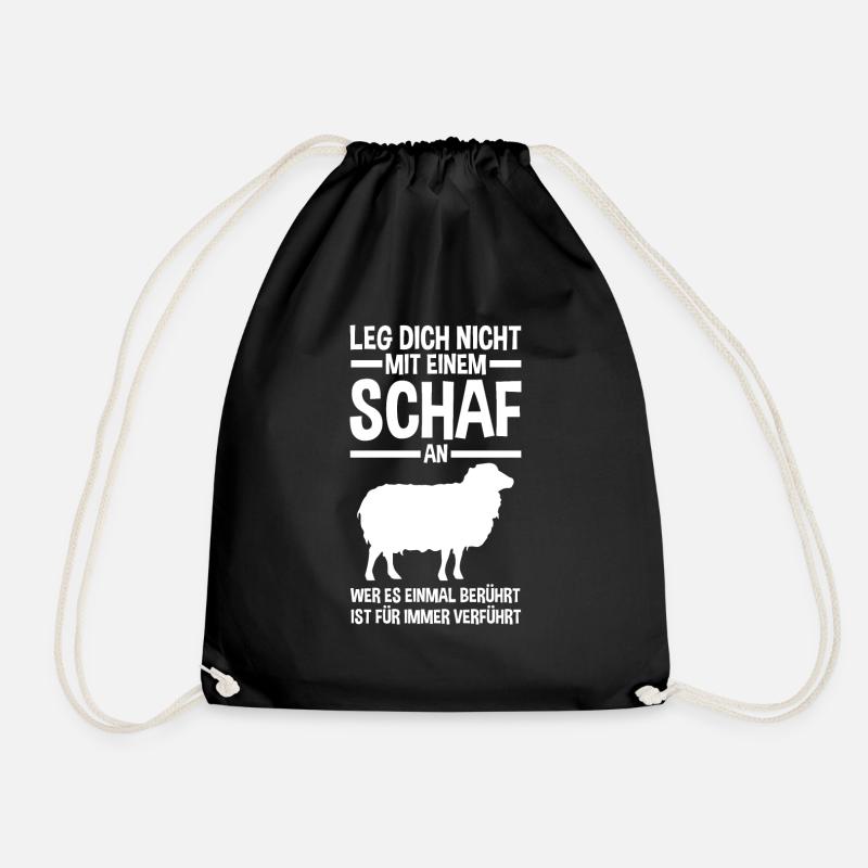 Landwirt Schäfer Bauernhof Schafe - Turnbeutel - Schwarz