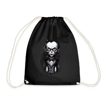 un vampire à grosse tête 8 - Sac de sport léger - noir - Devant