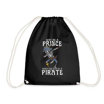 Pourquoi être un prince quand on peut être un pirate - Sac de sport léger - noir - Devant