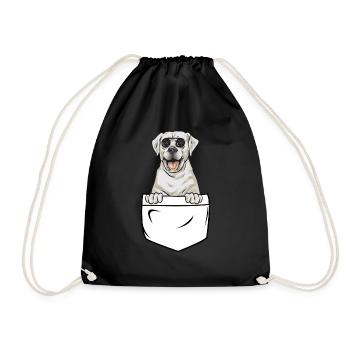 Labrador Retriever blanc Labrador Labrador blanc - Sac de sport léger - noir - Devant