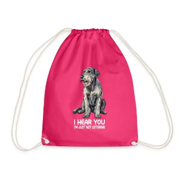 Lévrier irlandais - Sac de sport léger - fuchsia - Devant