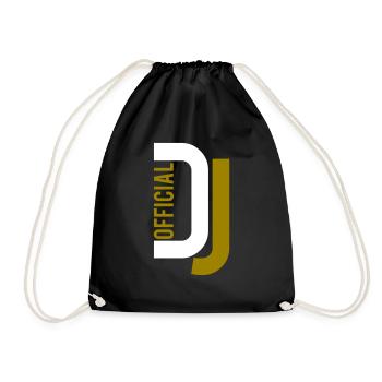 Officiel DJ Music Party Célébration Texte Logo Lettrage - Sac de sport léger - noir - Devant