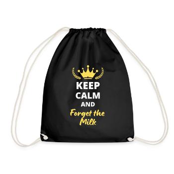 Keep Calm and Forget the Milk - Sac de sport léger - noir - Devant