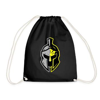 Spartaner Helm Symbol - Turnbeutel - Schwarz - Vorne
