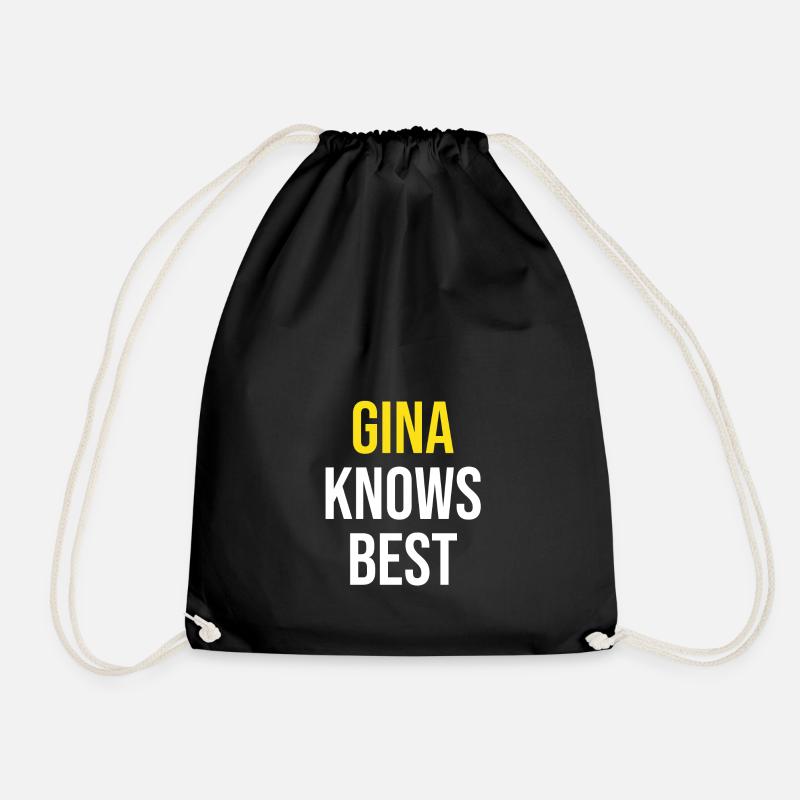 Brooklyn nine nine B99 Gina Knows Best - Turnbeutel - Schwarz