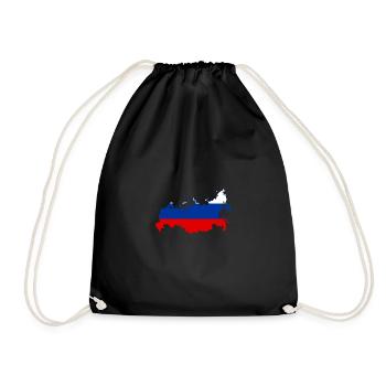 Russia Russland Putin - Turnbeutel - Schwarz - Vorne
