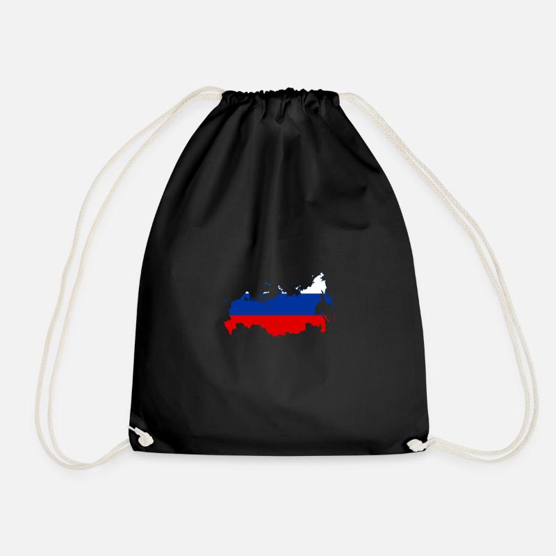 Russia Russland Putin - Turnbeutel - Schwarz