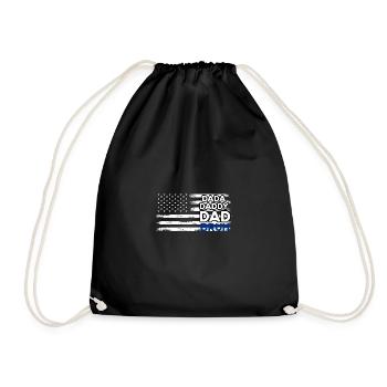 Drôle de dicton drapeau américain Dada - Sac de sport léger - noir - Devant