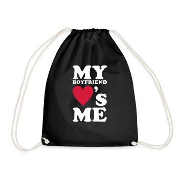 My Boyfriend loves me - Sac de sport léger - noir - Devant