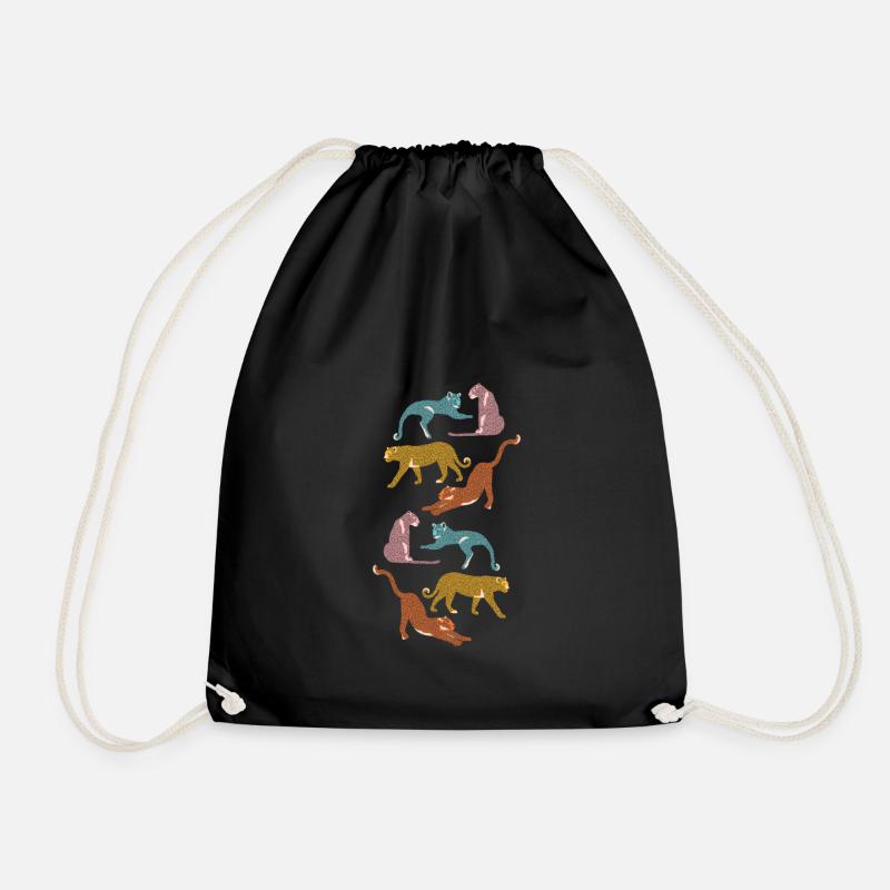 Wild animals - Drawstring Bag - black