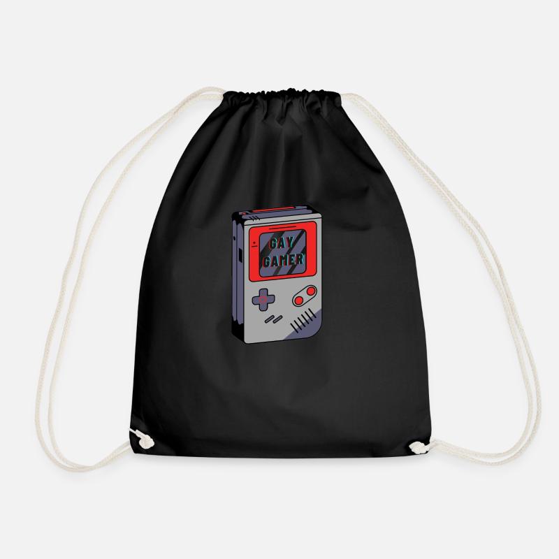 Gay gamers - Drawstring Bag - black