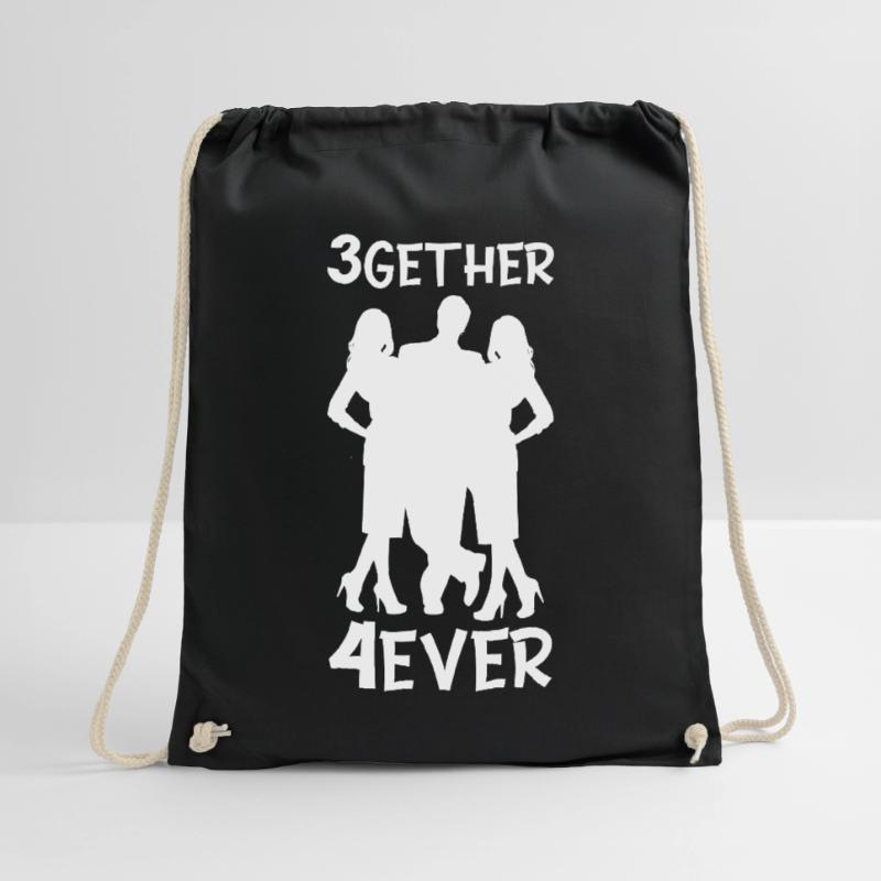 Polyamorie Throuple Geschenk 3gether 4ever Poly Turnbeutel