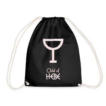 Child of Hebe – Percy Jackson inspired design - Drawstring Bag - black - Front