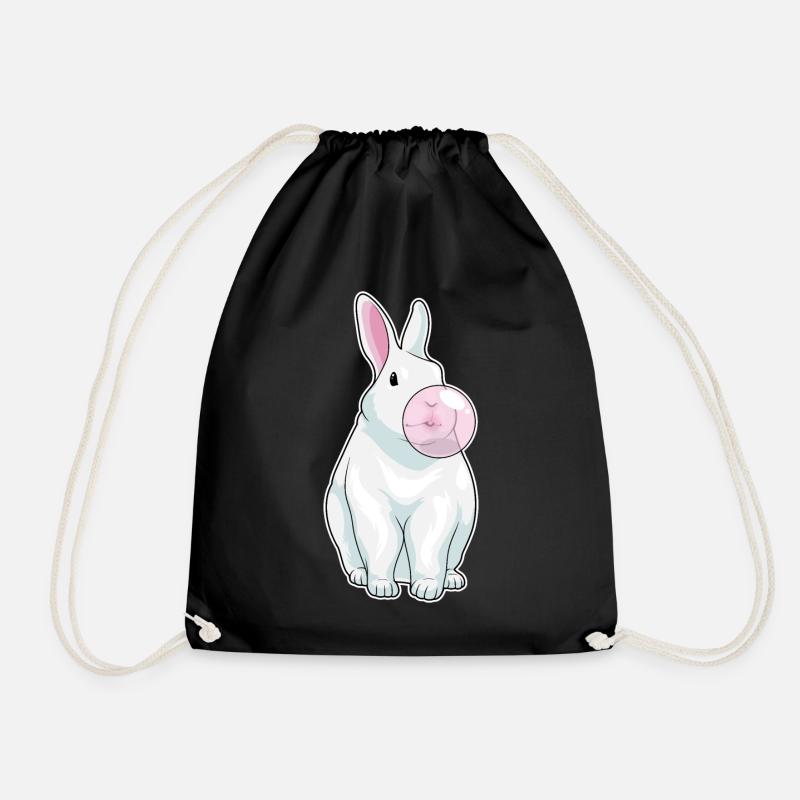 Hase Kaugummi - Turnbeutel - Schwarz