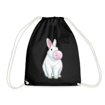 Gomme à mâcher de lapin - Sac de sport léger - noir - Devant