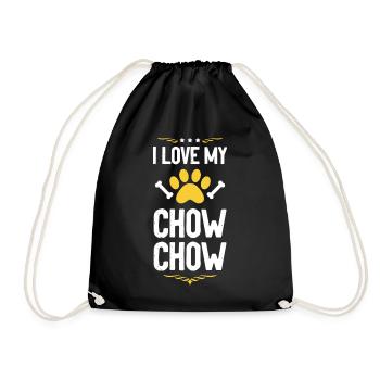 Chow Chow Love Chemise - Sac de sport léger - noir - Devant