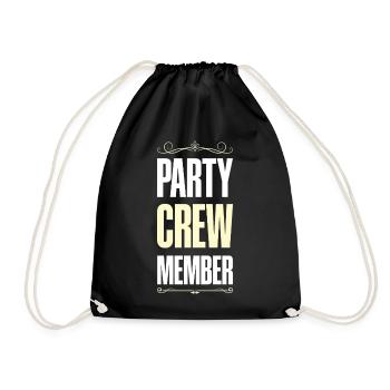 Équipe de fête - Sac de sport léger - noir - Devant