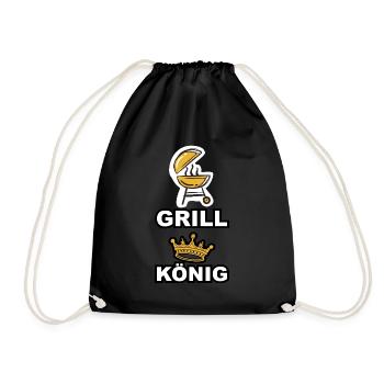 Grill König - Turnbeutel - Schwarz - Vorne
