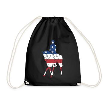 Sport Us Drapeau Équestre - Sac de sport léger - noir - Devant