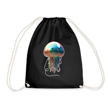 Jellyfish Balloon - Coloré - Sac de sport léger - noir - Devant