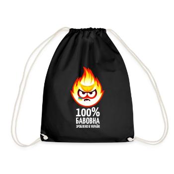 Cotton Meme, Colored Mascot, Ver. 02 - Drawstring Bag - black - Front