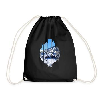 Les montagnes - Sac de sport léger - noir - Devant