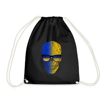 Ukraine - Drawstring Bag - black - Front