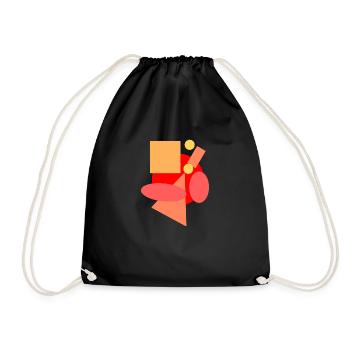 Herbstliche Farben. - Turnbeutel - Schwarz - Vorne