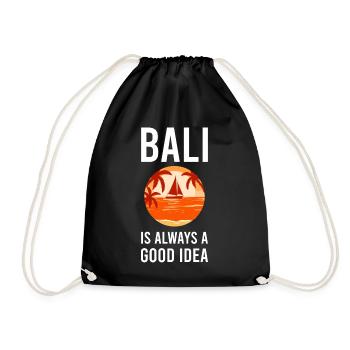 Bali - Turnbeutel - Schwarz - Vorne