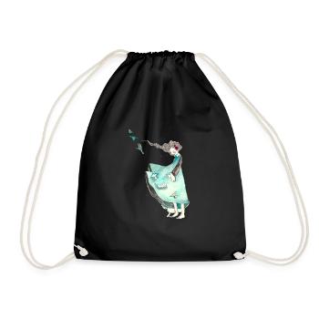 Des mots en liberté - Sac de sport léger - noir - Devant