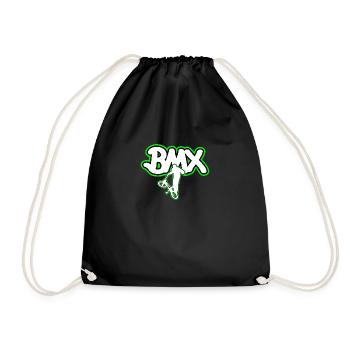 BMX bicycle Logo Geschenk - Turnbeutel - Schwarz - Vorne