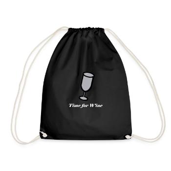 Wine Wine Time Gift Gift Idea Wine Drinker - Sac de sport léger - noir - Devant