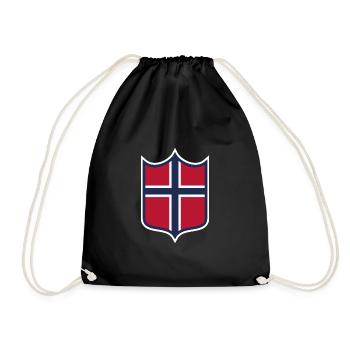Norwegen - Turnbeutel - Schwarz - Vorne