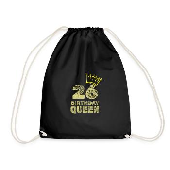 Age 26 - Drawstring Bag - black - Front