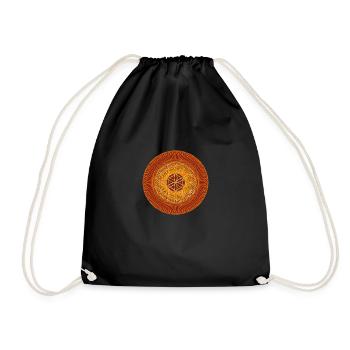 Fleur de la vie - Spirograph - Sac de sport léger - noir - Devant